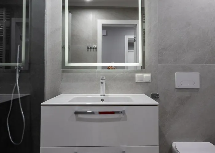 Center Floor View & Balcony Apartmán Ostróda