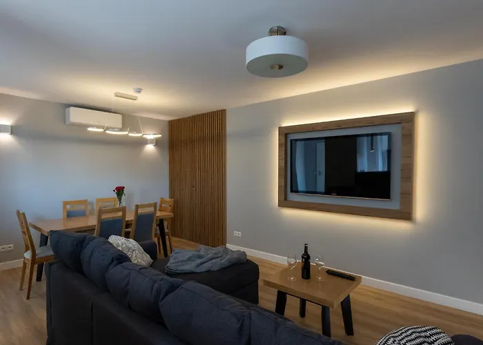 Center Floor View & Balcony Apartmán Ostróda